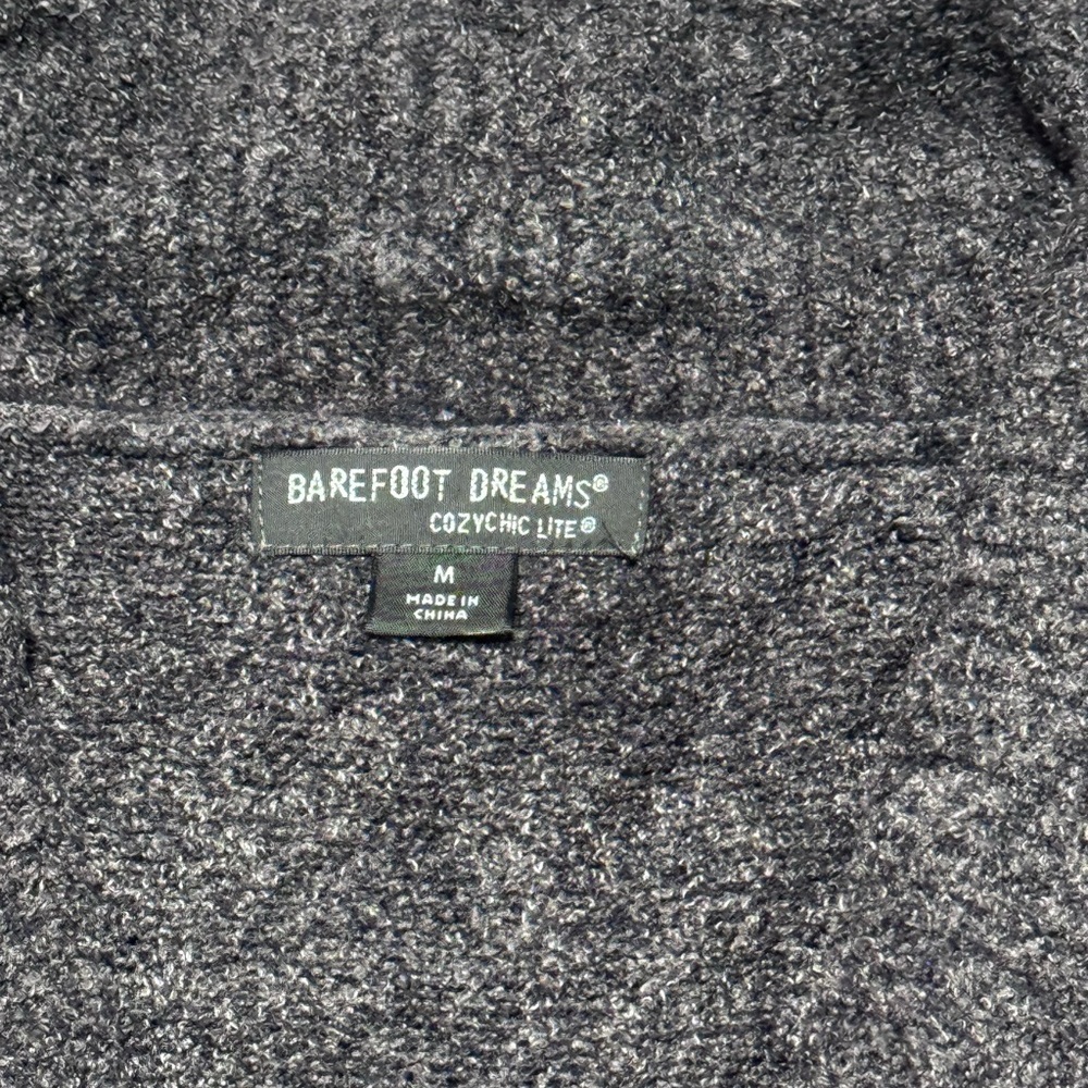 Barefoot Dreams CozyChic Lite Gray Open Cardigan Women’s M - Picture 4 of 5
